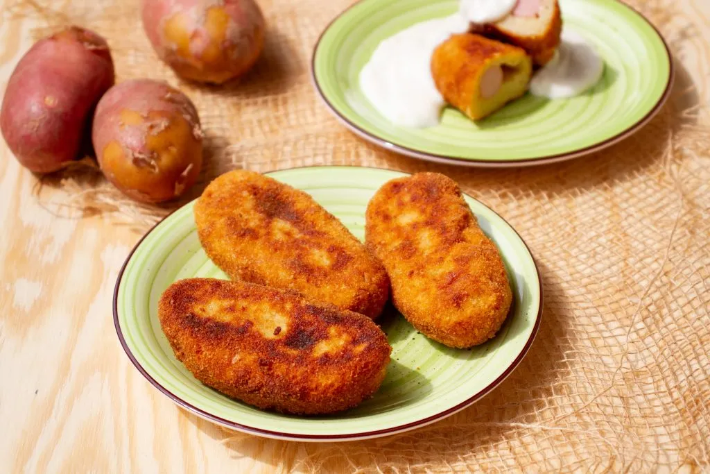 Croquettes made with sausages