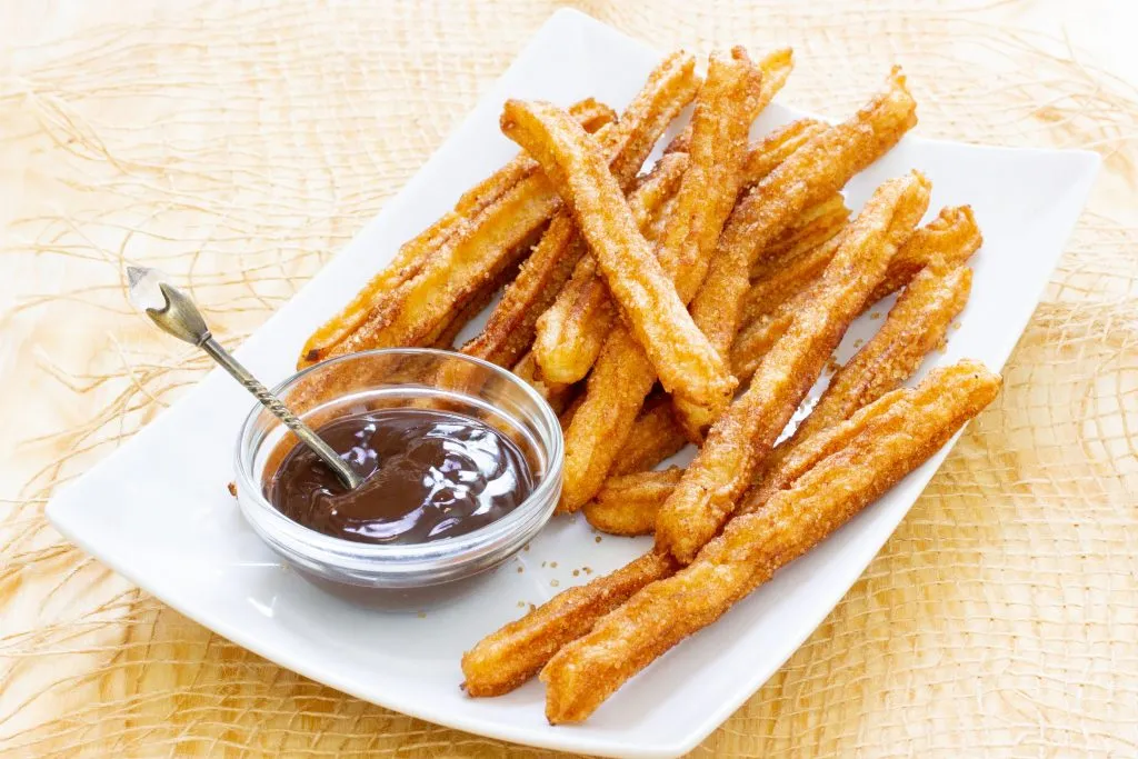 Cinnamon with hot chocolate