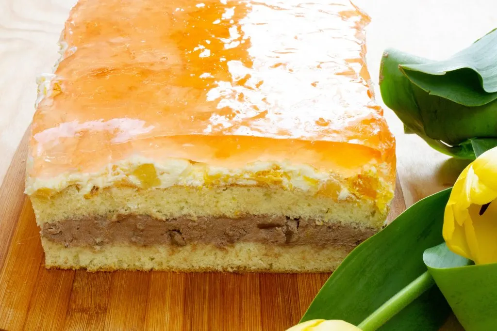 Ambassador cake with cream