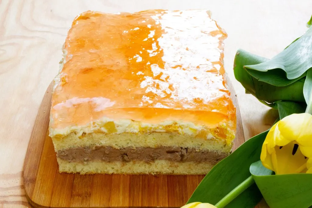 Ambassador cake with cream