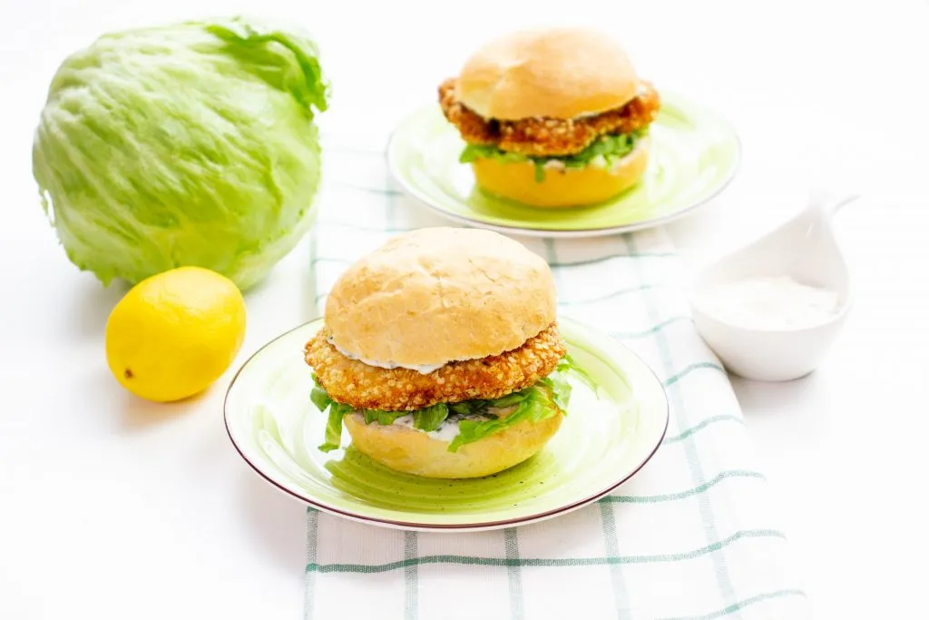 Burger with chicken