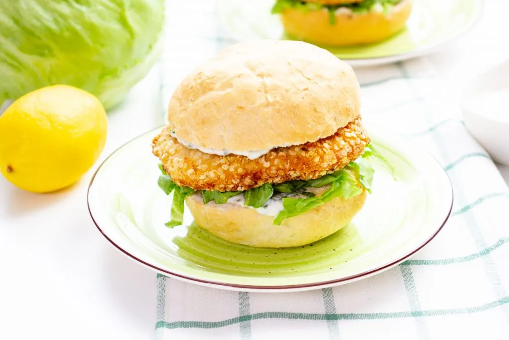 Burger with chicken