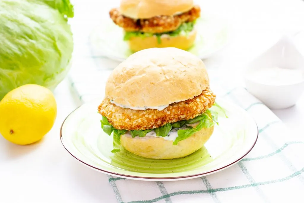 Burger with chicken