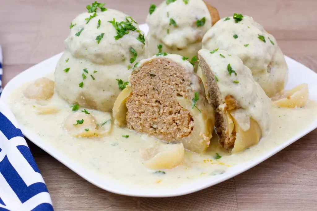 Stuffed kohlrabi recipe