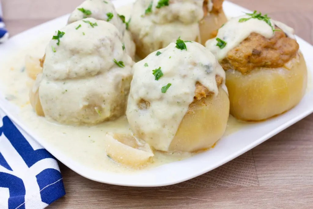 Stuffed kohlrabi recipe