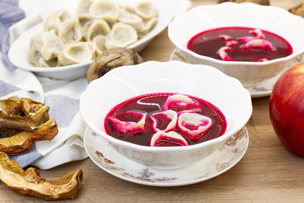 Christmas Eve red borscht recipe