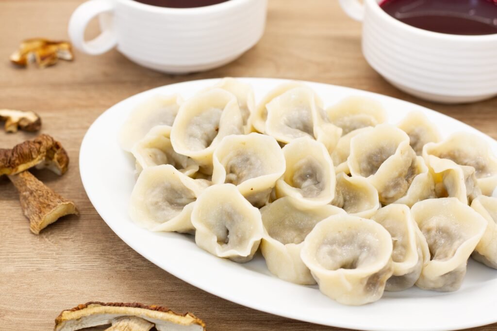 Polish uszka dumplings with mushrooms recipe