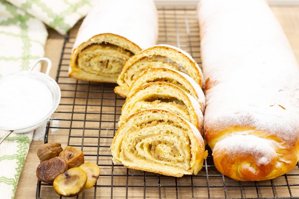 Brioche roll with chestnut cream recipe