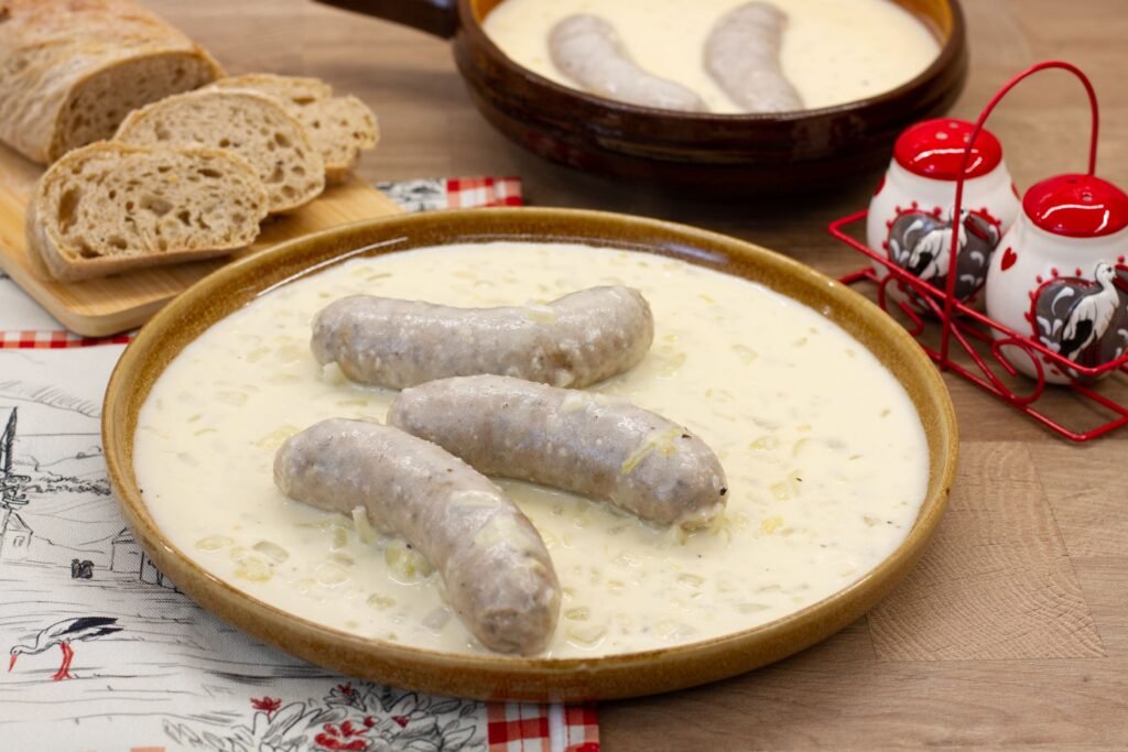 White sausage in horseradish sauce recipe