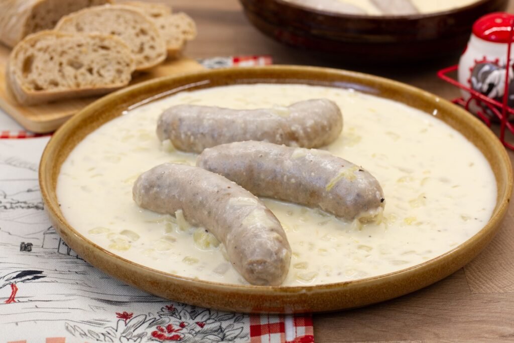 White sausage in horseradish sauce recipe