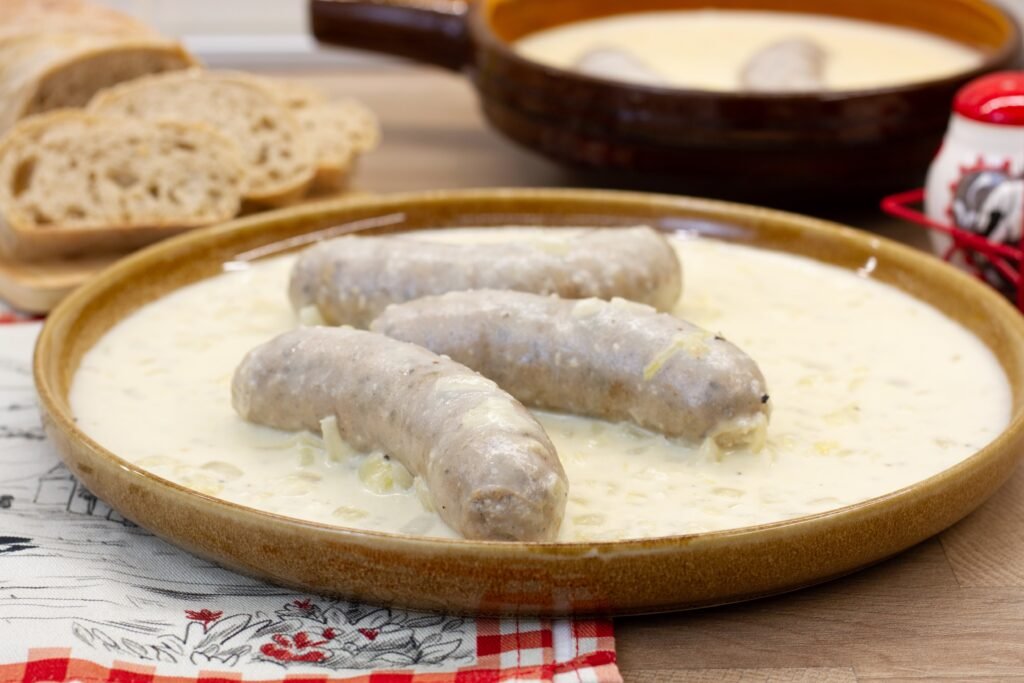 White sausage in horseradish sauce recipe