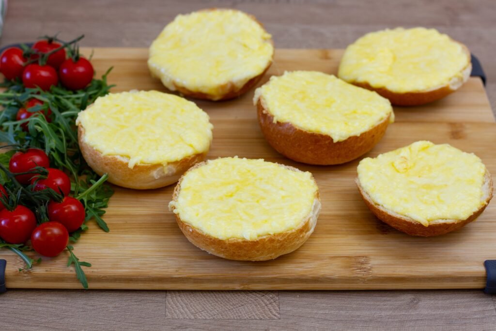 Rolls baked with egg and cheese recipe