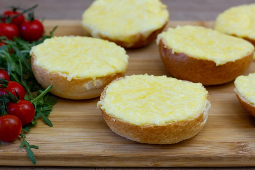 Rolls baked with egg and cheese recipe