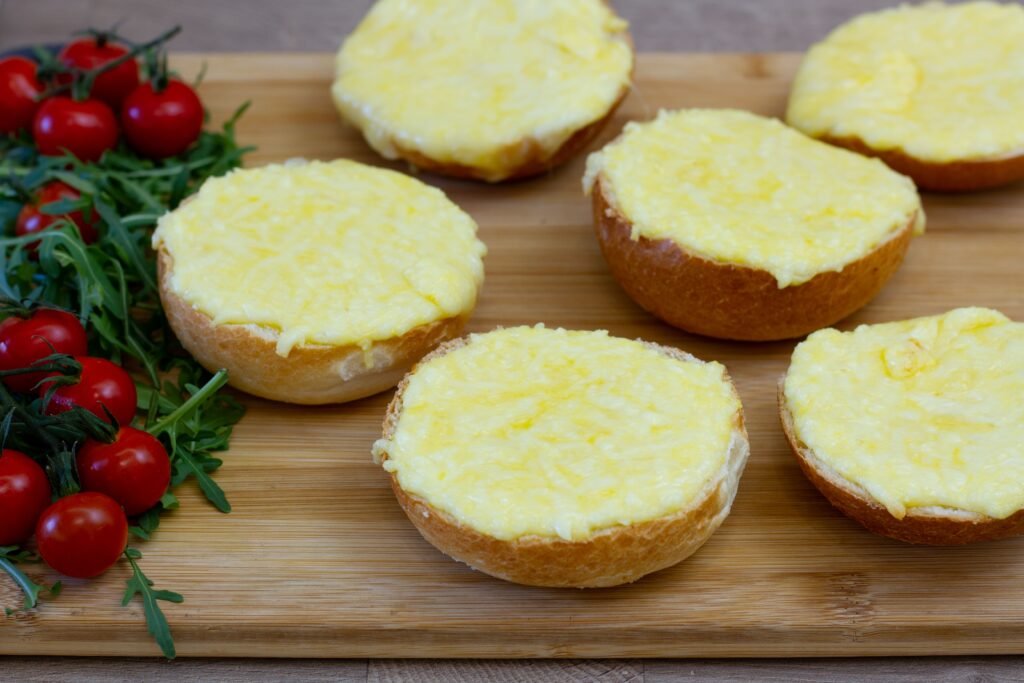 Rolls baked with egg and cheese recipe