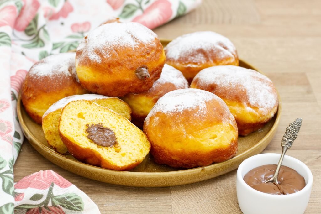 Recipe for donuts with Nutella