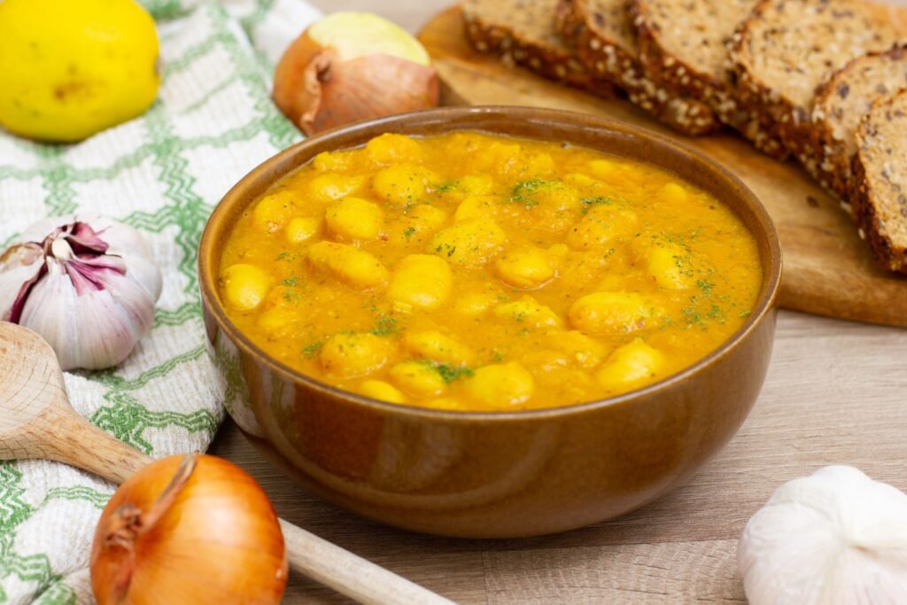 Recipe for butter beans in curry sauce