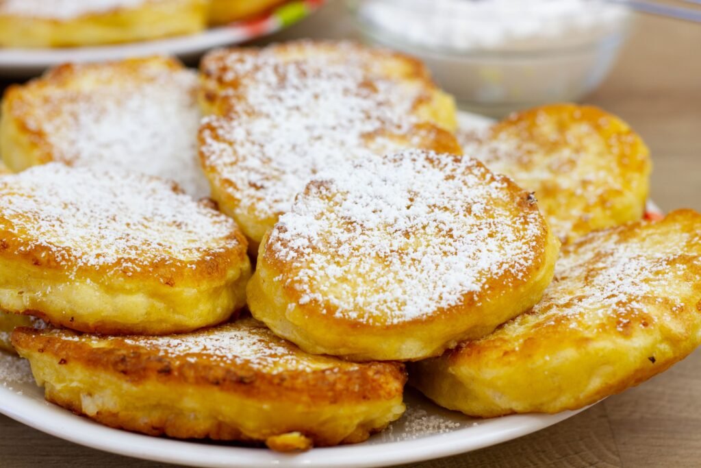 Recipe for fluffy pancakes with cottage cheese