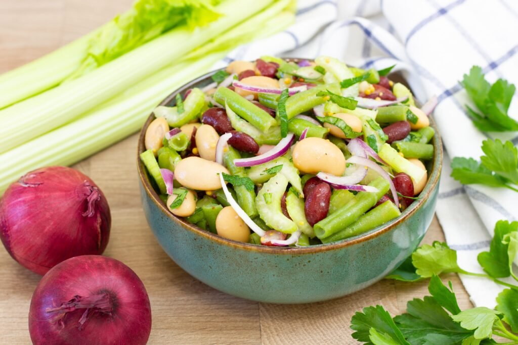 Recipe for three bean salad