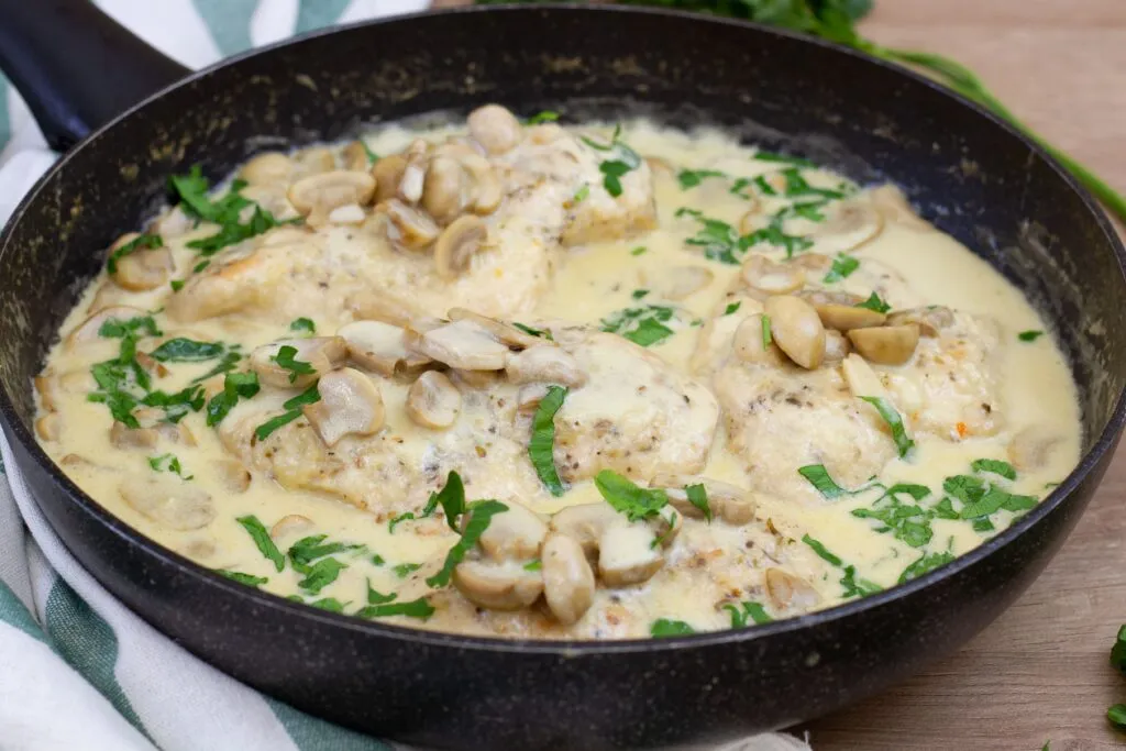 Recipe for chicken in mushroom sauce