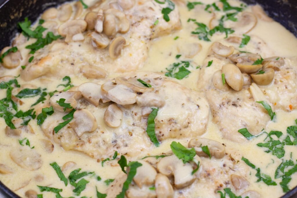 Recipe for chicken in mushroom sauce