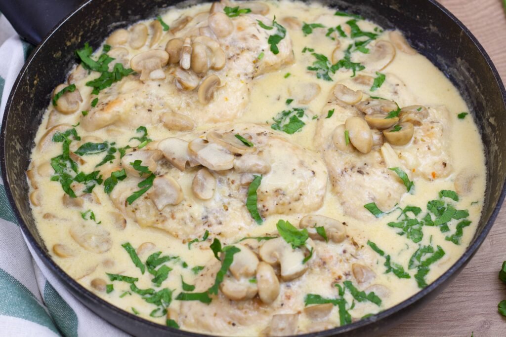 Recipe for chicken in mushroom sauce