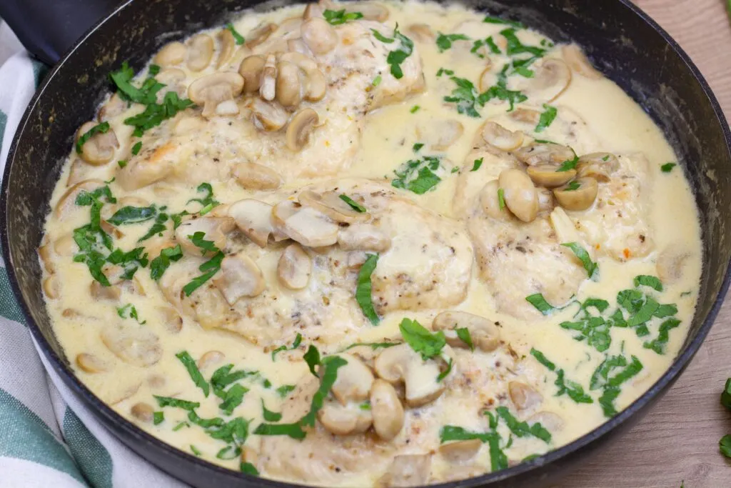 Recipe for chicken in mushroom sauce