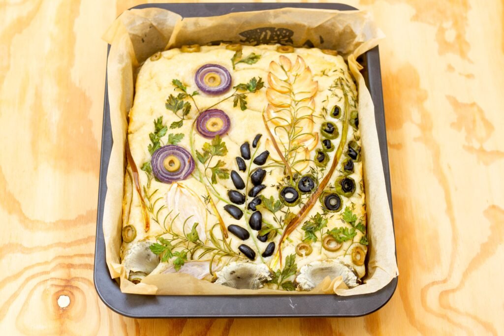 Recipe for focaccia art