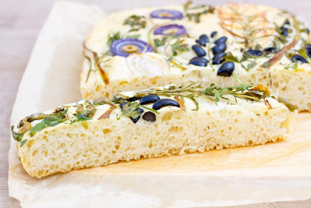 Recipe for focaccia art