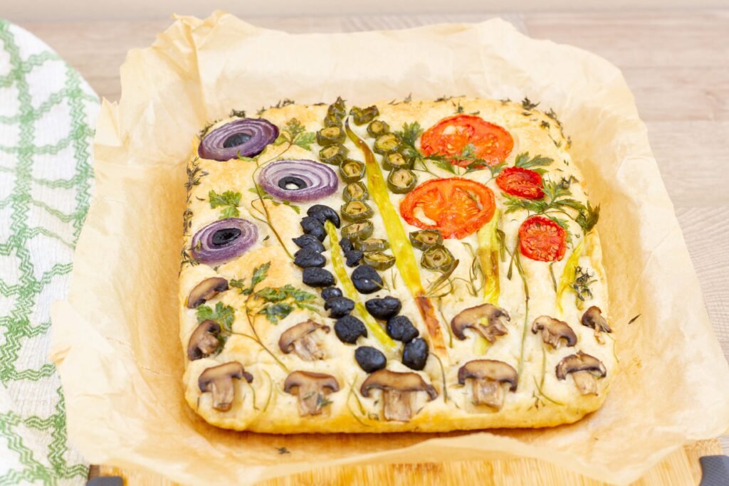 Recipe for focaccia art