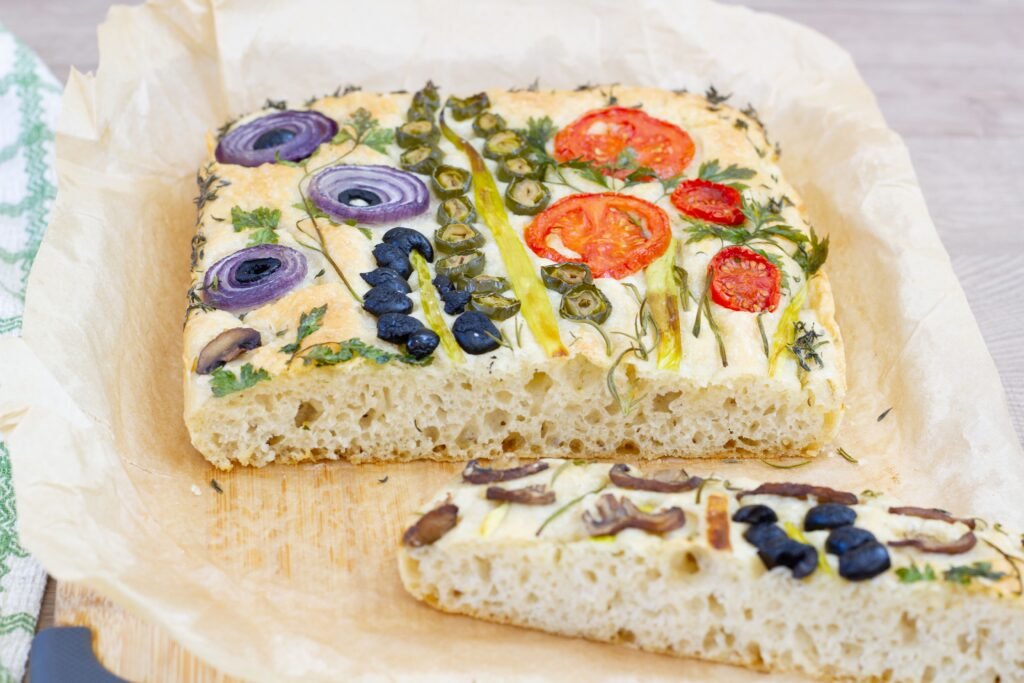 Recipe for focaccia art