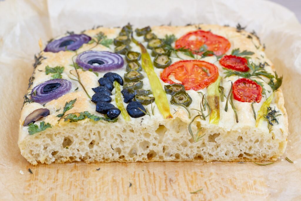 Recipe for focaccia art