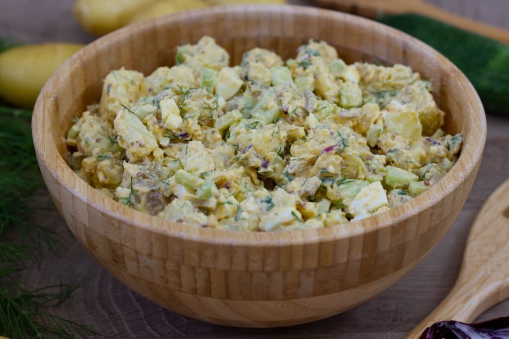 Recipe for new potatoes and cucumber salad