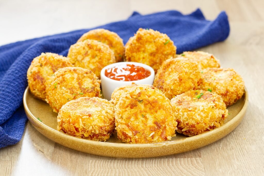 Recipe for potato and cheese cakes
