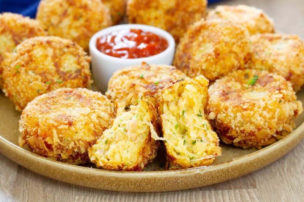 Recipe for potato and cheese cakes