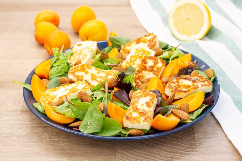 Recipe for halloumi salad