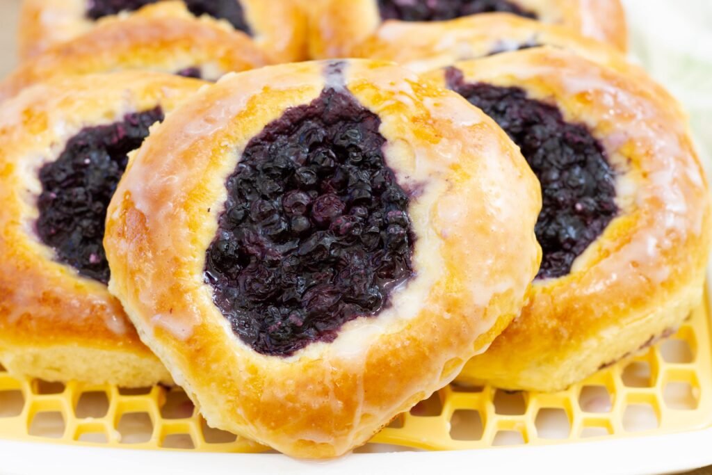 Recipe for bilberry buns
