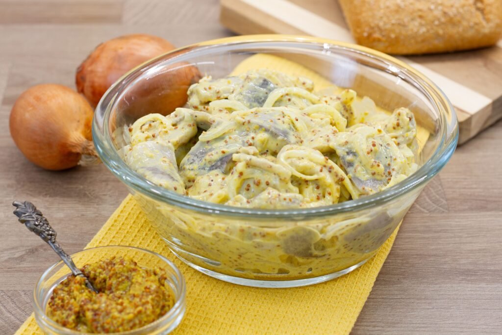 Recipe for herring in mustard sauce
