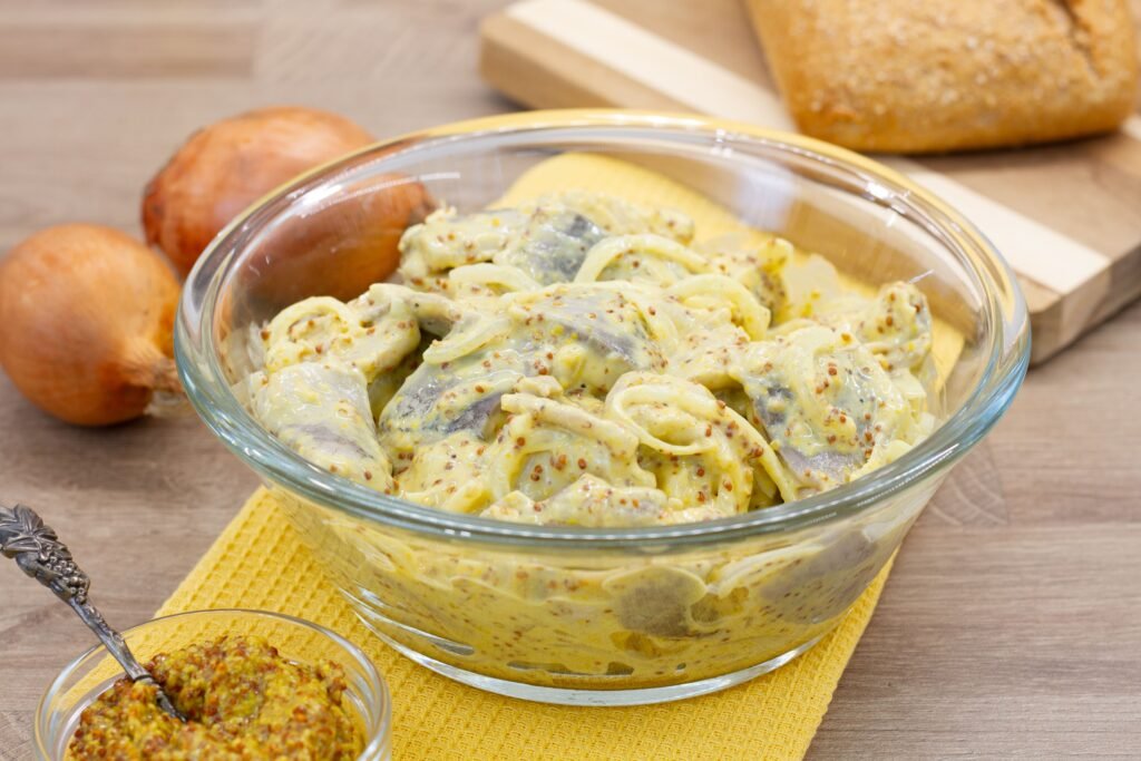 Recipe for herring in mustard sauce