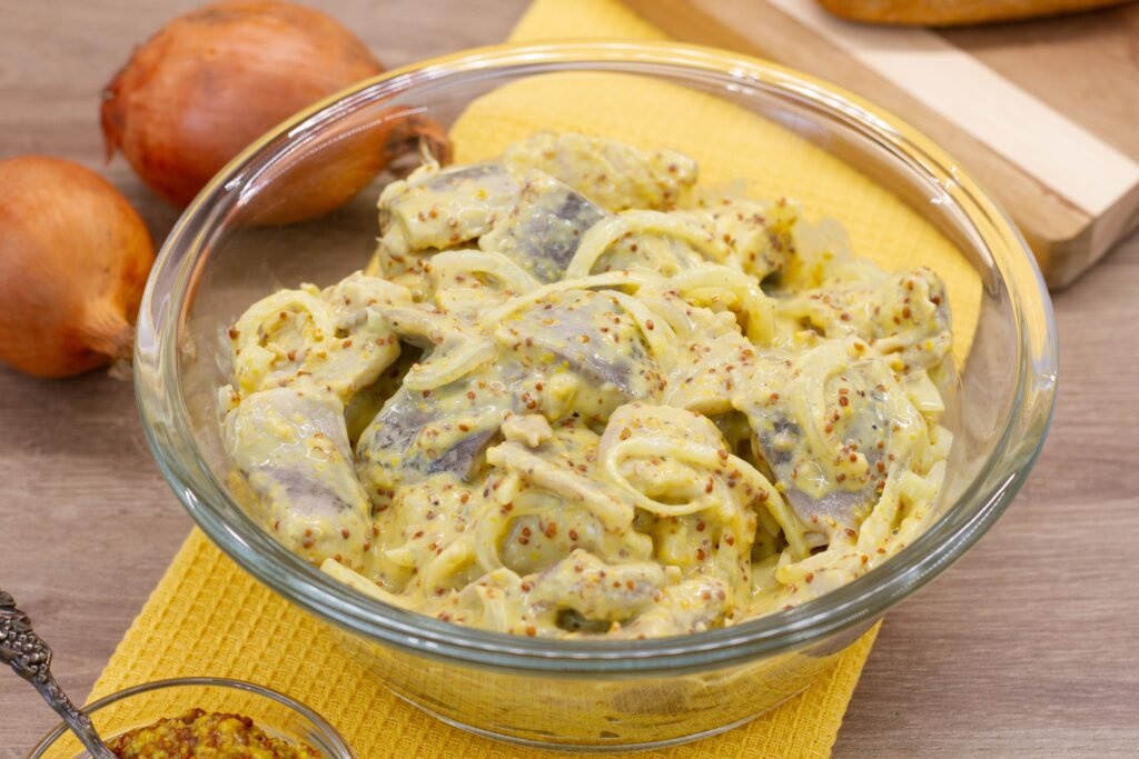 Recipe for herring in mustard sauce