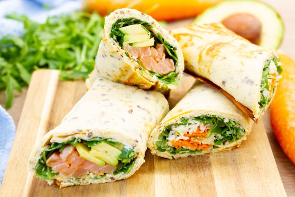 Recipe for cottage cheese tortilla wraps