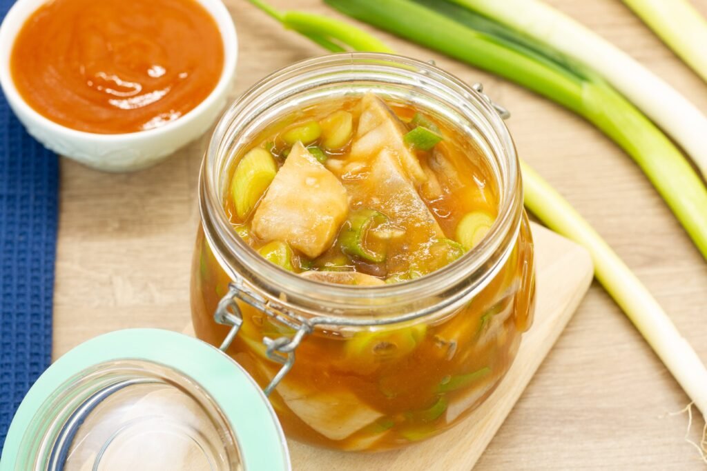 Recipe for herring in sweet and sour sauce