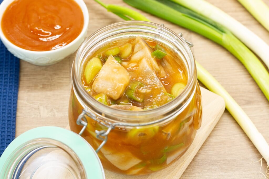 Recipe for herring in sweet and sour sauce
