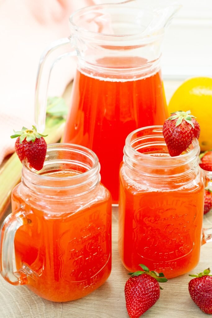 Strawberry and Rhubarb Drink Recipe