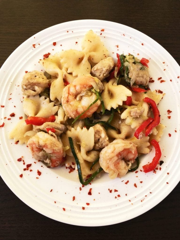 Seafood pasta