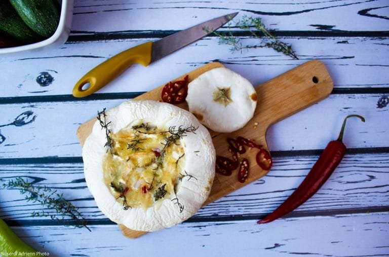 Summer squash baked with cheese
