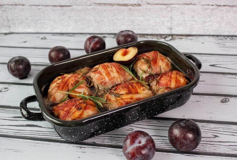 Pork roulades with minced meat