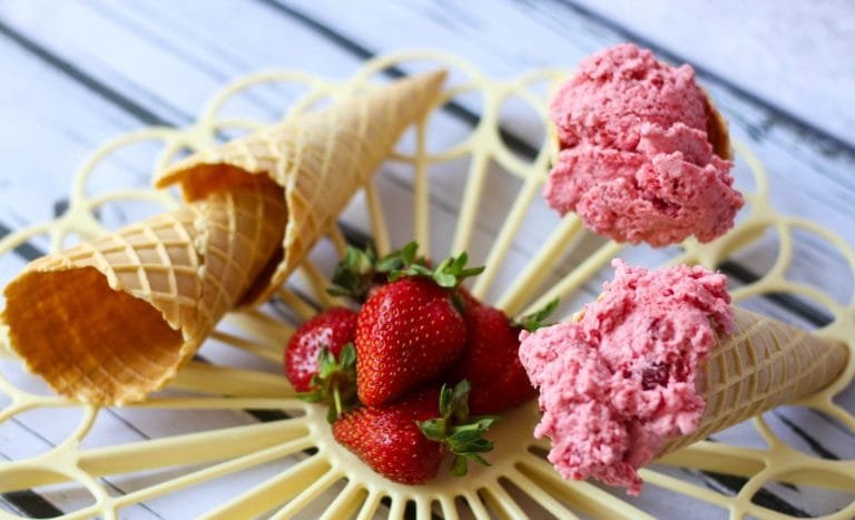Fruit ice cream