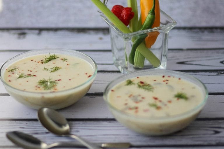 Shrimp and corn soup