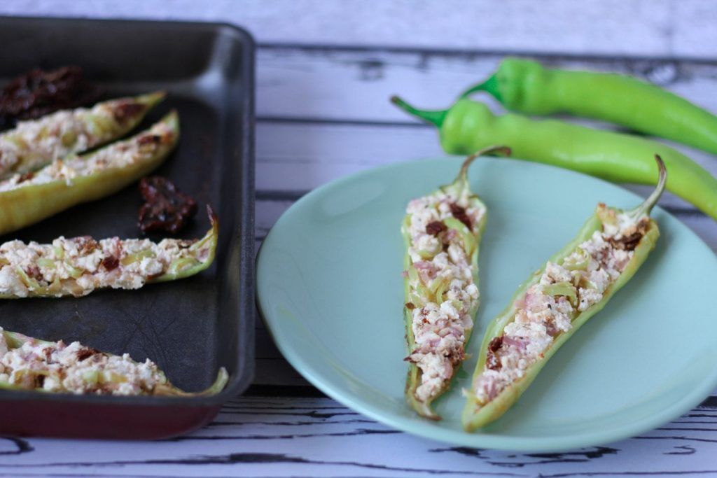 Stuffed and baked spicy paprika