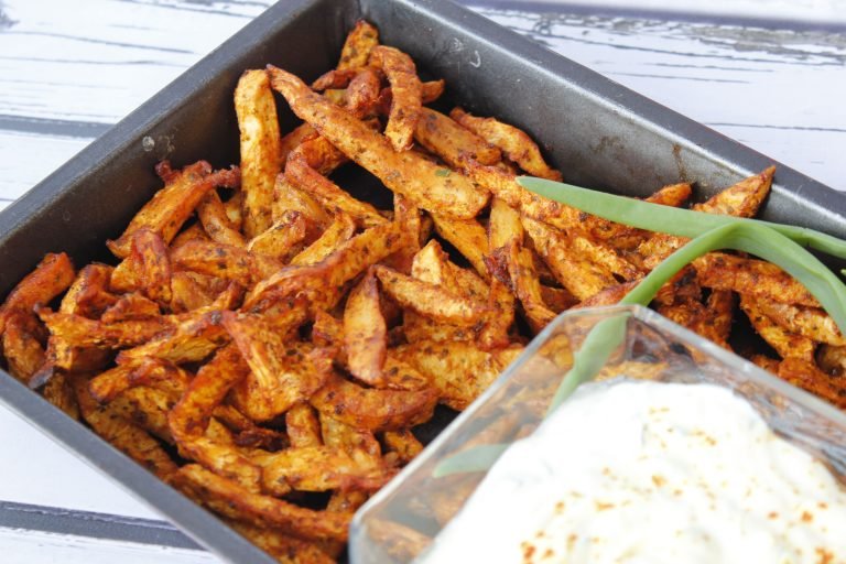 Baked celeriac fries